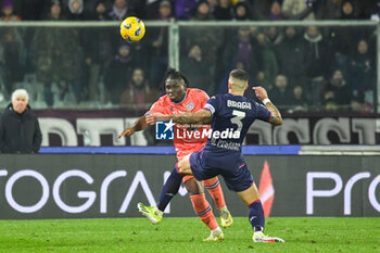 2024-01-14 - Udinese's Hassane Kamara is fouled by Fiorentina's Cristiano Biraghi - ACF FIORENTINA VS UDINESE CALCIO - ITALIAN SERIE A - SOCCER