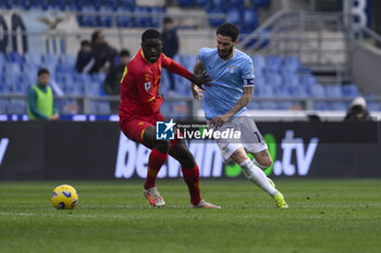 2024-01-14 - Mohamed Kaba of U.S. Lecce and Luis Alberto of S.S. Lazio during the 20th day of the Serie A Championship between S.S. Lazio vs U.S. Lecce, 13 January 2024 at the Olympic Stadium in Rome. - SS LAZIO VS US LECCE - ITALIAN SERIE A - SOCCER