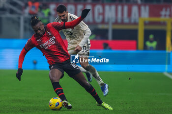 2024-01-14 - Rafael Leao of AC Milan seen in action during Serie A 2023/24 football match between AC Milan and AS Roma at San Siro Stadium, Milan, Italy on January 14, 2024 - AC MILAN VS AS ROMA - ITALIAN SERIE A - SOCCER