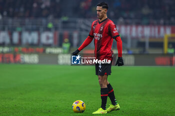 2024-01-14 - Tijjani Reijnders of AC Milan seen in action during Serie A 2023/24 football match between AC Milan and AS Roma at San Siro Stadium, Milan, Italy on January 14, 2024 - AC MILAN VS AS ROMA - ITALIAN SERIE A - SOCCER