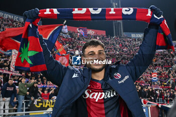 2024-02-14 - Bologna FC's forward Riccardo Orsolini celebrates the victory - BOLOGNA FC VS ACF FIORENTINA - ITALIAN SERIE A - SOCCER