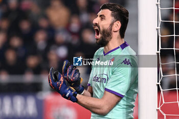 2024-02-14 - ACF Fiorentina's goalkeeper Pietro Terracciano - BOLOGNA FC VS ACF FIORENTINA - ITALIAN SERIE A - SOCCER