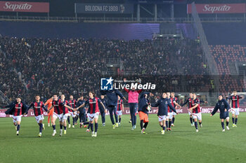 2024-02-14 - Bologna FC's players celebrate the victory - BOLOGNA FC VS ACF FIORENTINA - ITALIAN SERIE A - SOCCER