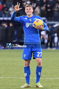 2024-01-21 - Empoli FC's midfielder Szymon Zurkowski celebrates the hat-trick - EMPOLI FC VS AC MONZA - ITALIAN SERIE A - SOCCER