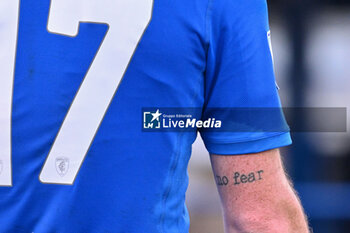 2024-01-21 - Tattoo details of Empoli FC's forward Alberto Cerri - EMPOLI FC VS AC MONZA - ITALIAN SERIE A - SOCCER