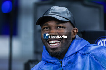 2024-02-28 - Marcus Thuram of FC Internazionale smiling during Serie A 2023/24 football match between FC Internazionale and Atalanta BC at Giuseppe Meazza Stadium, Milan, Italy on February 28, 2024 - INTER - FC INTERNAZIONALE VS ATALANTA BC - ITALIAN SERIE A - SOCCER