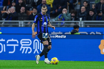 2024-02-28 - Henrikh Mkhitaryan of FC Internazionale seen in action during Serie A 2023/24 football match between FC Internazionale and Atalanta BC at Giuseppe Meazza Stadium, Milan, Italy on February 28, 2024 - INTER - FC INTERNAZIONALE VS ATALANTA BC - ITALIAN SERIE A - SOCCER