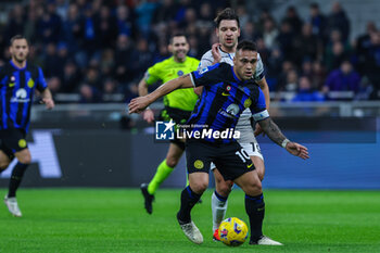 2024-02-28 - Lautaro Martinez of FC Internazionale seen in action during Serie A 2023/24 football match between FC Internazionale and Atalanta BC at Giuseppe Meazza Stadium, Milan, Italy on February 28, 2024 - INTER - FC INTERNAZIONALE VS ATALANTA BC - ITALIAN SERIE A - SOCCER