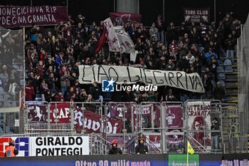 2024-01-26 - Tifosi Fans of Torino FC Gigi Riva Striscione - CAGLIARI CALCIO VS TORINO FC - ITALIAN SERIE A - SOCCER