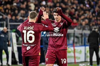 2024-01-26 - Nikola Vlasic of Torino FC, Raoul Bellanova of Torino FC, Esultanza, Joy After scoring goal, - CAGLIARI CALCIO VS TORINO FC - ITALIAN SERIE A - SOCCER