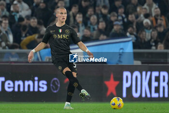 2024-01-28 - Leo Ostigard (SSC Napoli);  during the Italian Football Championship League A 2023/2024 match between SS Lazio vs SSC Napoli  at the Olimpic Stadium in Rome on 28 January 2024. - SS LAZIO VS SSC NAPOLI - ITALIAN SERIE A - SOCCER