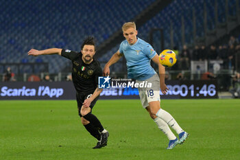 2024-01-28 - Gustav Isaksen (SS Lazio);  during the Italian Football Championship League A 2023/2024 match between SS Lazio vs SSC Napoli  at the Olimpic Stadium in Rome on 28 January 2024. - SS LAZIO VS SSC NAPOLI - ITALIAN SERIE A - SOCCER