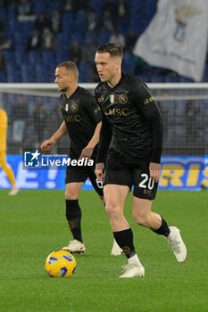 2024-01-28 - Piotr Zielinski (SSC Napoli);  during the Italian Football Championship League A 2023/2024 match between SS Lazio vs SSC Napoli  at the Olimpic Stadium in Rome on 28 January 2024. - SS LAZIO VS SSC NAPOLI - ITALIAN SERIE A - SOCCER