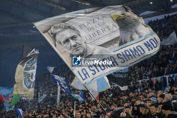 2024-01-28 - SS Lazio supporters during the Italian Football Championship League A 2023/2024 match between SS Lazio vs SSC Napoli  at the Olimpic Stadium in Rome on 28 January 2024. - SS LAZIO VS SSC NAPOLI - ITALIAN SERIE A - SOCCER