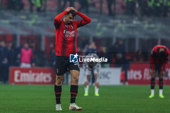 2024-01-27 - Filippo Terracciano of AC Milan reacts during Serie A 2023/24 football match between AC Milan and Bologna FC at San Siro Stadium, Milan, Italy on January 27, 2024 - AC MILAN VS BOLOGNA FC - ITALIAN SERIE A - SOCCER