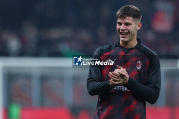 2024-01-27 - Marco Pellegrino of AC Milan smiling during Serie A 2023/24 football match between AC Milan and Bologna FC at San Siro Stadium, Milan, Italy on January 27, 2024 - AC MILAN VS BOLOGNA FC - ITALIAN SERIE A - SOCCER