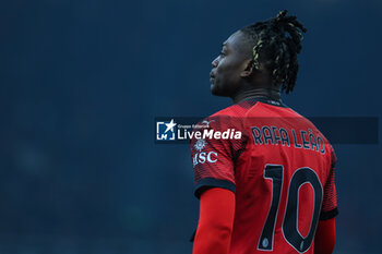 2024-01-27 - Rafael Leao of AC Milan looks on during Serie A 2023/24 football match between AC Milan and Bologna FC at San Siro Stadium, Milan, Italy on January 27, 2024 - AC MILAN VS BOLOGNA FC - ITALIAN SERIE A - SOCCER