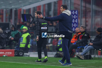 2024-01-27 - Thiago Motta Head Coach of Bologna FC gestures during Serie A 2023/24 football match between AC Milan and Bologna FC at San Siro Stadium, Milan, Italy on January 27, 2024 - AC MILAN VS BOLOGNA FC - ITALIAN SERIE A - SOCCER