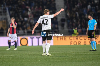 2024-02-03 - Kristian Thorstvedt (Sassuolo) celebrating his goal - BOLOGNA FC VS US SASSUOLO - ITALIAN SERIE A - SOCCER