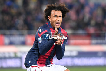 2024-02-03 - Joshua Zirkzee (Bologna Fc) celebrating his goal - BOLOGNA FC VS US SASSUOLO - ITALIAN SERIE A - SOCCER