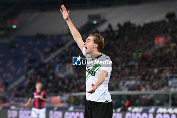2024-02-03 - Kristian Thorstvedt (Sassuolo) angry with a teammate - BOLOGNA FC VS US SASSUOLO - ITALIAN SERIE A - SOCCER