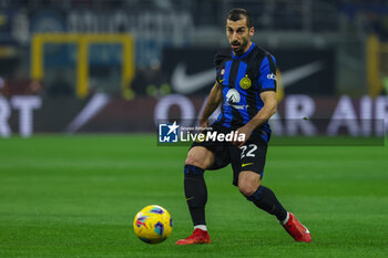 2024-02-04 - Henrikh Mkhitaryan of FC Internazionale seen in action during Serie A 2023/24 football match between FC Internazionale and Juventus FC at Giuseppe Meazza Stadium, Milan, Italy on February 04, 2024 - INTER - FC INTERNAZIONALE VS JUVENTUS FC - ITALIAN SERIE A - SOCCER