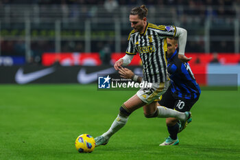 2024-02-04 - Adrien Rabiot of Juventus FC seen in action during Serie A 2023/24 football match between FC Internazionale and Juventus FC at Giuseppe Meazza Stadium, Milan, Italy on February 04, 2024 - INTER - FC INTERNAZIONALE VS JUVENTUS FC - ITALIAN SERIE A - SOCCER