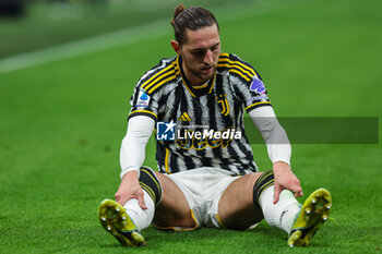 2024-02-04 - Adrien Rabiot of Juventus FC reacts during Serie A 2023/24 football match between FC Internazionale and Juventus FC at Giuseppe Meazza Stadium, Milan, Italy on February 04, 2024 - INTER - FC INTERNAZIONALE VS JUVENTUS FC - ITALIAN SERIE A - SOCCER