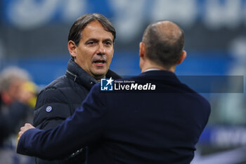2024-02-04 - Simone Inzaghi Head Coach of FC Internazionale looks on during Serie A 2023/24 football match between FC Internazionale and Juventus FC at Giuseppe Meazza Stadium, Milan, Italy on February 04, 2024 - INTER - FC INTERNAZIONALE VS JUVENTUS FC - ITALIAN SERIE A - SOCCER