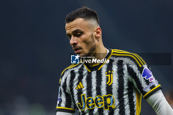 2024-02-04 - Filip Kostic of Juventus FC looks on during Serie A 2023/24 football match between FC Internazionale and Juventus FC at Giuseppe Meazza Stadium, Milan, Italy on February 04, 2024 - INTER - FC INTERNAZIONALE VS JUVENTUS FC - ITALIAN SERIE A - SOCCER