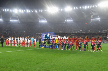 2024-02-05 - Line up during the Italian Football Championship League A 2023/2024 match between AS Roma vs Cagliari Calcio at the Olimpic Stadium in Rome on 07 January  2024. - AS ROMA VS CAGLIARI CALCIO - ITALIAN SERIE A - SOCCER