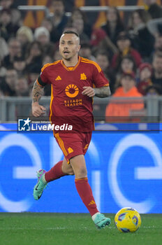 2024-02-05 - Angelino (AS Roma);  during the Italian Football Championship League A 2023/2024 match between AS Roma vs Cagliari Calcio at the Olimpic Stadium in Rome on 07 January  2024. - AS ROMA VS CAGLIARI CALCIO - ITALIAN SERIE A - SOCCER