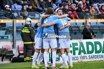 2024-02-10 - Ciro Immobile of SS Lazio, Esultanza, Joy After scoring goal, - CAGLIARI CALCIO VS SS LAZIO - ITALIAN SERIE A - SOCCER