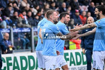 2024-02-10 - Ciro Immobile of SS Lazio, Esultanza, Joy After scoring goal, - CAGLIARI CALCIO VS SS LAZIO - ITALIAN SERIE A - SOCCER