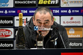 2024-02-10 - Maurizio Sarri Mister of SS Lazio, Conferenza Stampa, Press Conference - CAGLIARI CALCIO VS SS LAZIO - ITALIAN SERIE A - SOCCER