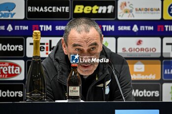 2024-02-10 - Maurizio Sarri Mister of SS Lazio, Conferenza Stampa, Press Conference - CAGLIARI CALCIO VS SS LAZIO - ITALIAN SERIE A - SOCCER