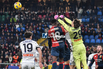2024-02-11 - Marco Carnesecchi of Atalanta in action during Italian Serie A TIM match between Genoa CFC vs Atalanta BC on 11 february 2024 at the Stadio Luigi Ferraris, Genova - GENOA CFC VS ATALANTA BC - ITALIAN SERIE A - SOCCER
