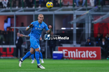 2024-02-11 - Leo Ostigard of SSC Napoli seen in action during Serie A 2023/24 football match between AC Milan and SSC Napoli at San Siro Stadium, Milan, Italy on February 11, 2024 - AC MILAN VS SSC NAPOLI - ITALIAN SERIE A - SOCCER