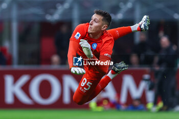 2024-02-11 - Pierluigi Gollini of SSC Napoli seen in action during Serie A 2023/24 football match between AC Milan and SSC Napoli at San Siro Stadium, Milan, Italy on February 11, 2024 - AC MILAN VS SSC NAPOLI - ITALIAN SERIE A - SOCCER