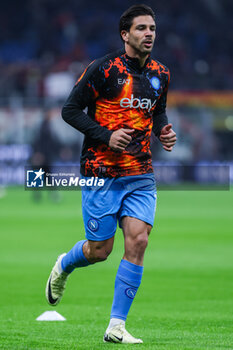 2024-02-11 - Giovanni Simeone of SSC Napoli warms up during Serie A 2023/24 football match between AC Milan and SSC Napoli at San Siro Stadium, Milan, Italy on February 11, 2024 - AC MILAN VS SSC NAPOLI - ITALIAN SERIE A - SOCCER
