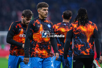 2024-02-11 - Giovanni Di Lorenzo of SSC Napoli looks on during Serie A 2023/24 football match between AC Milan and SSC Napoli at San Siro Stadium, Milan, Italy on February 11, 2024 - AC MILAN VS SSC NAPOLI - ITALIAN SERIE A - SOCCER
