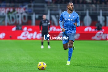 2024-02-11 - Juan Jesus of SSC Napoli seen in action during Serie A 2023/24 football match between AC Milan and SSC Napoli at San Siro Stadium, Milan, Italy on February 11, 2024 - AC MILAN VS SSC NAPOLI - ITALIAN SERIE A - SOCCER