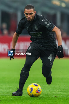 2024-02-11 - Ismael Bennacer of AC Milan seen in action during Serie A 2023/24 football match between AC Milan and SSC Napoli at San Siro Stadium, Milan, Italy on February 11, 2024 - AC MILAN VS SSC NAPOLI - ITALIAN SERIE A - SOCCER
