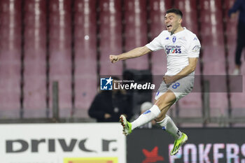 2024-02-09 - Empioli's Italian forward Nicolo Cambiaghi celebrates after scoring a goal during the Serie A football match between Unione Sportiva Salernitana vs Empoli at the Arechi Stadium in Salerno on February 09, 2024. - US SALERNITANA VS EMPOLI FC - ITALIAN SERIE A - SOCCER
