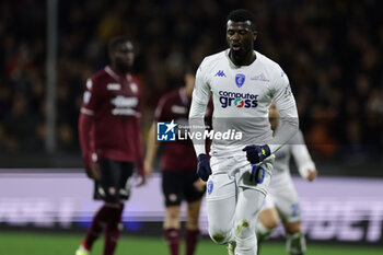 2024-02-09 - Empioli's Senegalese forward Mbaye Niang celebrates after scoring a goal during the Serie A football match between Unione Sportiva Salernitana vs Empoli at the Arechi Stadium in Salerno on February 09, 2024. - US SALERNITANA VS EMPOLI FC - ITALIAN SERIE A - SOCCER