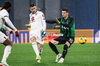 2024-02-10 - Antonio Sanabria (Torino) and Luca Lipani (Sassuolo) - US SASSUOLO VS TORINO FC - ITALIAN SERIE A - SOCCER