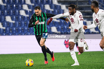 2024-02-10 - Adrien Tameze (Torino) and Nedim Bajrami (Sassuolo) - US SASSUOLO VS TORINO FC - ITALIAN SERIE A - SOCCER