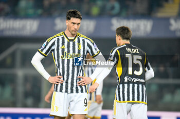 2024-02-17 - Juventus's Dusan Vlahovic ready for penalty kick - HELLAS VERONA FC VS JUVENTUS FC - ITALIAN SERIE A - SOCCER