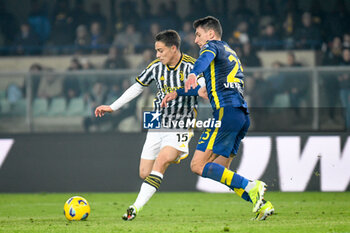 2024-02-17 - Juventus's Kenan Yildiz in action against Verona's Giangiacomo Magnani - HELLAS VERONA FC VS JUVENTUS FC - ITALIAN SERIE A - SOCCER