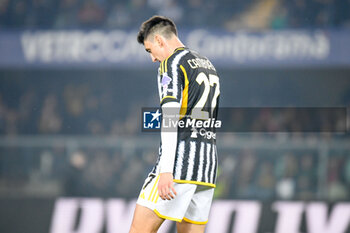 2024-02-17 - Juventus's Andrea Cambiaso portrait reacting - HELLAS VERONA FC VS JUVENTUS FC - ITALIAN SERIE A - SOCCER